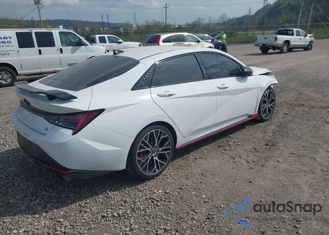 2022 Hyundai Elantra N из США, поврежденный, VIN KMHLW4AK8NU007695